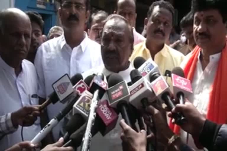 Where is kumaraswamy? people of state forgetting JDS; Minister Eshwarappa