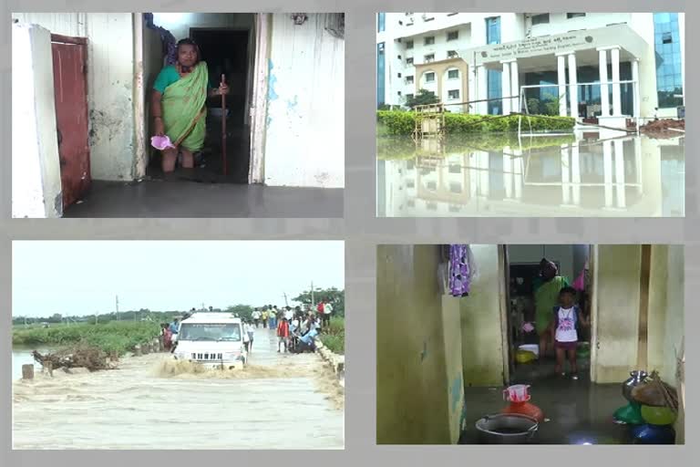 Heavy rain disturb normal life in Raichur district