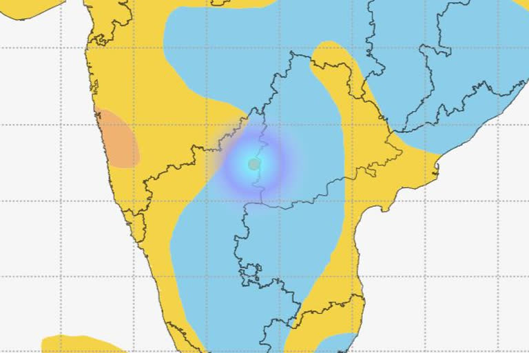 An earthquake of 3.4 magnitude occurred in Kalaburagi