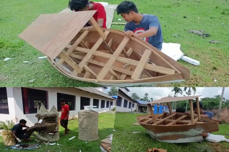 Symbolic protest of Majuli ferry accident at samoguri