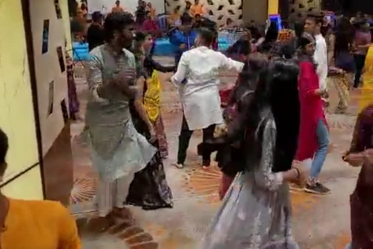 garba night held at mall in SantaCruz