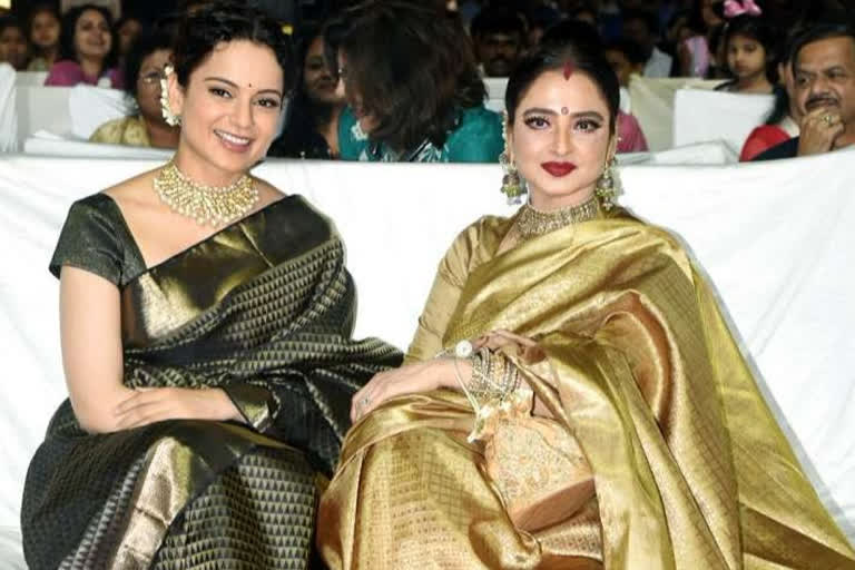 Kangana Ranaut wishes her 'God mother' Rekha on her birthday