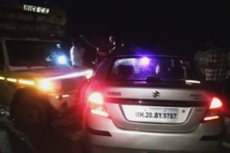 accident of car tempo and two wheeler