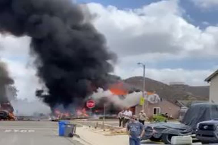 A small plane crashed into a Southern California neighbourhood: killing at least two people