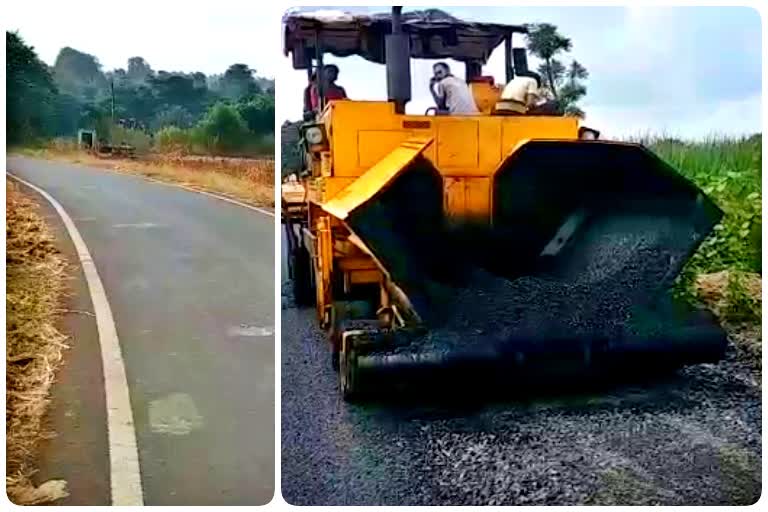 Road built under Pradhan Mantri Sadak Yojana