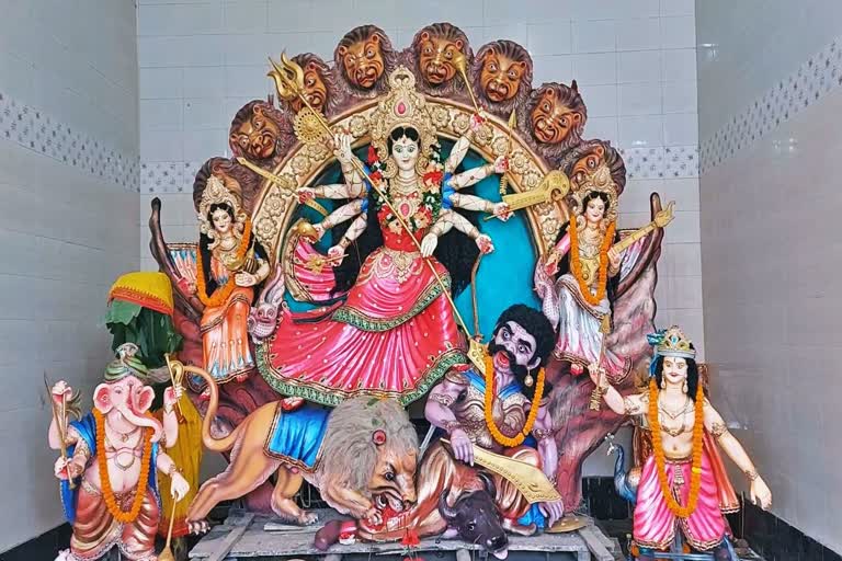 saptami puja in Byasanagar different puja mandap