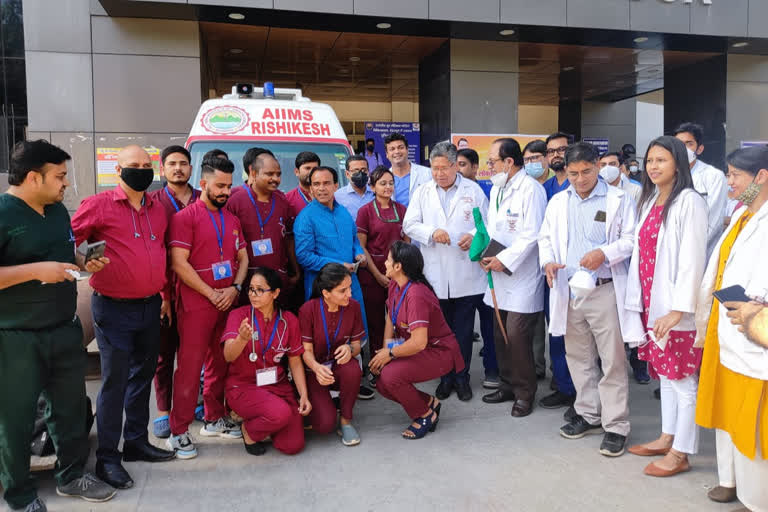 AIIMS Rishikesh flagged off trauma chariot