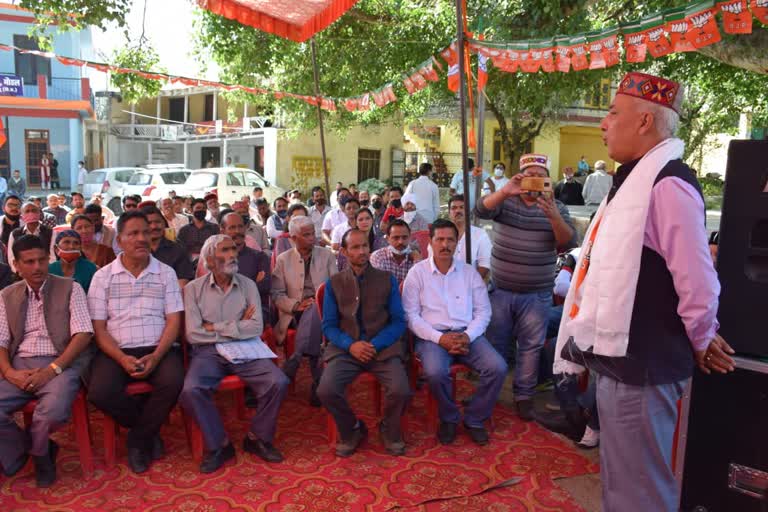 bjp-candidate-khushal-thakur-comment-on-four-lane-affected-issue