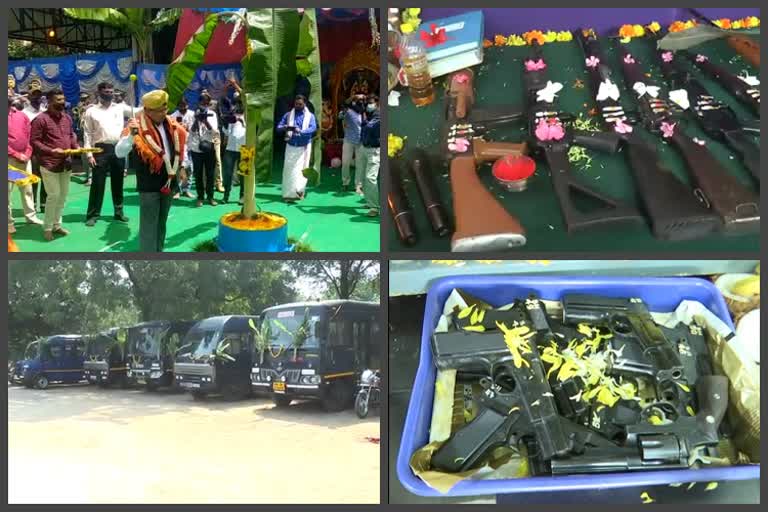 ayudhapooja festival celebration in police stations
