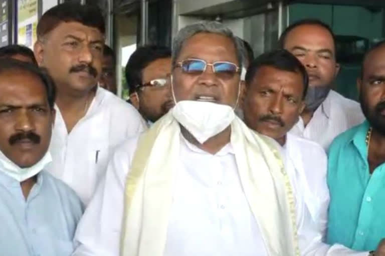 opposition leader siddaramaiah on Bsy visit issue