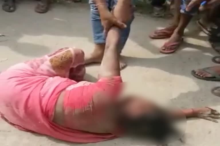 woman was beaten by mob