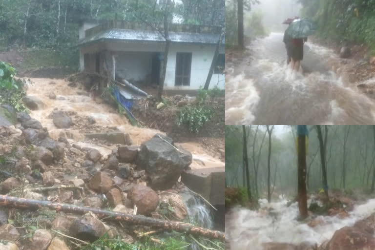 KOTTAYAM RAIN UPDATES  RAIN UPDATES  RAIN  ഇടുക്കി ജില്ലയിൽ കനത്തമഴ  ശക്‌തമായ മഴ  മൂന്നാർ ഗ്യാപ്പ് റോഡ്  തൊഴിലുറപ്പ് ജോലികള്‍  ജില്ലാ കലക്‌ടര്‍  ഉരുള്‍പൊട്ടല്‍  വെള്ളപ്പൊക്കം  ഓറഞ്ച് ബുക്ക് 2021