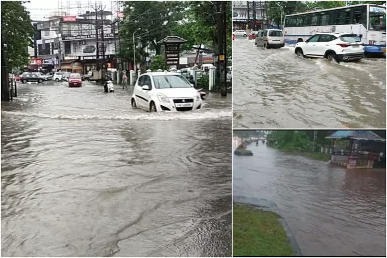 heavy rain  heavy rain in ernakulam  ernakulam red alert  red alert  എറണാകുളം ജില്ലയിൽ മഴ ശക്തം  മഴ ശക്തം  മഴ  റെഡ് അലർട്ട്  വെള്ളക്കെട്ട്  ദുരന്ത നിവാരണ സേന