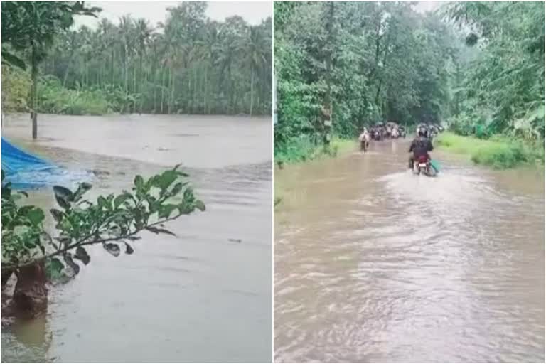 Thrissur orange alert  heavy rain and orange alert in thrissur  heavy rain  heavy rain in thrissur  orange alert in thrissur  തൃശൂർ ജില്ലയിൽ കനത്ത മഴ  ഓറഞ്ച് അലർട്ട്  തൃശൂർ ജില്ലയിൽ ഓറഞ്ച് അലർട്ട്  ചാലക്കുടി പുഴ