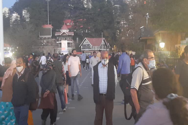 more-than-5-thousand-vehicle-reached-in-shimla-on-weekend