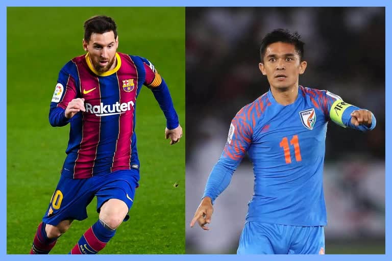 Sunil Chhetri Equals Lionel Messi Feat As Blue Tigers Win 8th SAFF Championship  Title