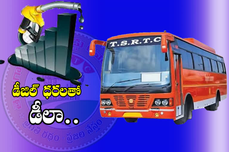 Diesel effect on RTC: ఇంధన ధరలకు రెక్కలు.. ఆర్టీసీకి చుక్కలు