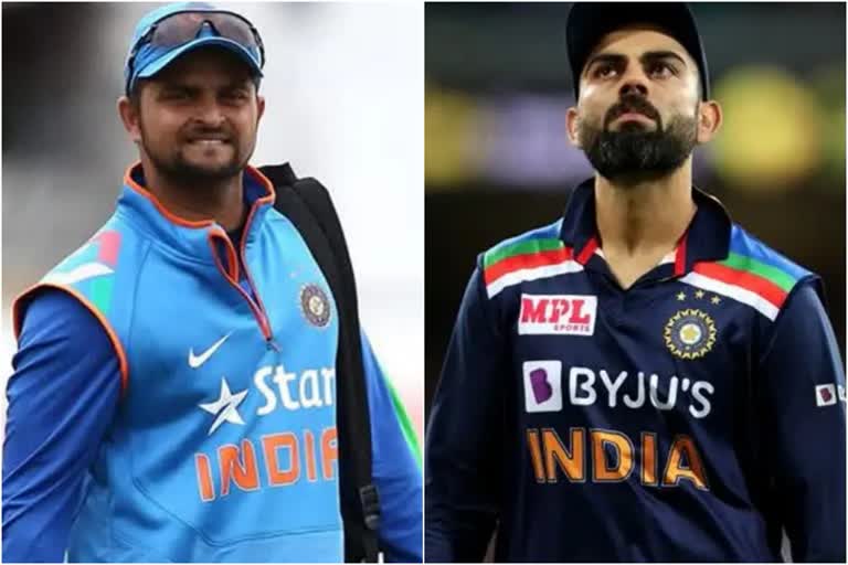 suresh raina, virat kohli