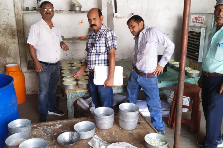 Food department raid on dairy