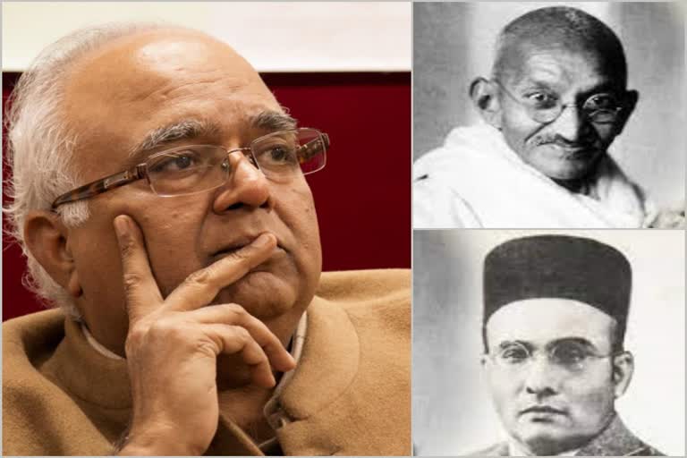 Om Thanvi, Gandhi Savarkar controversy