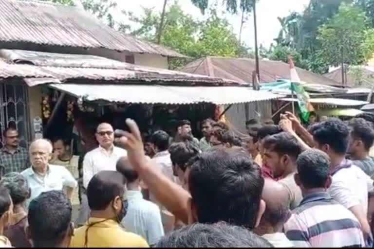 BJP candidate of dinhata by-poll faced protest