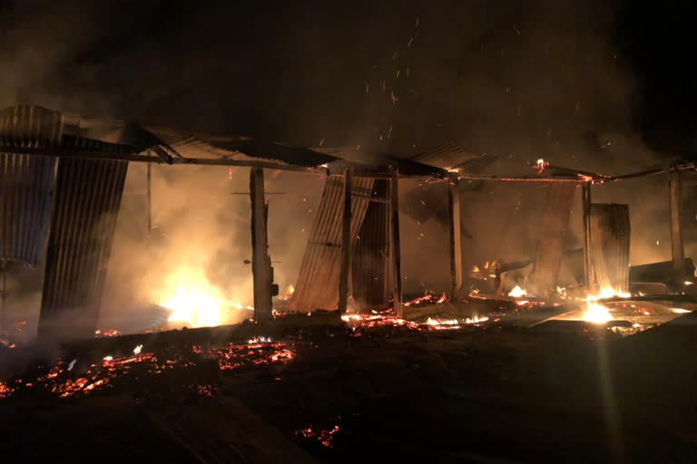devastating fire  at Narayanpur