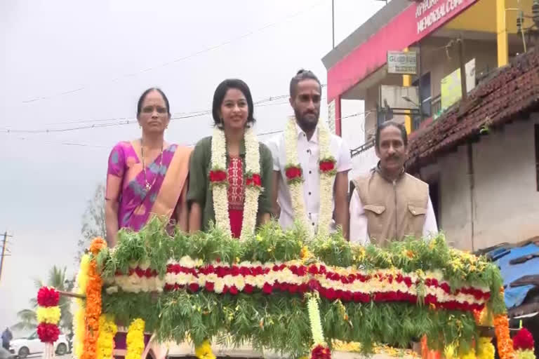 Grand Welcome achievers in madikeri