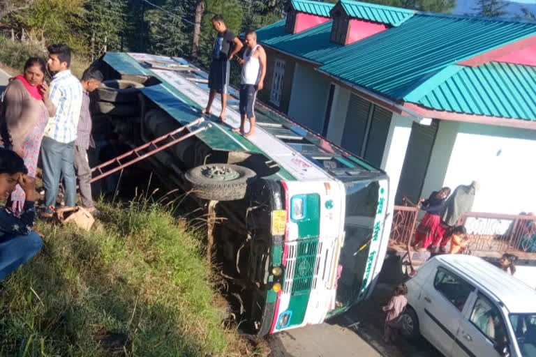 HRTC bus accident in Karsog