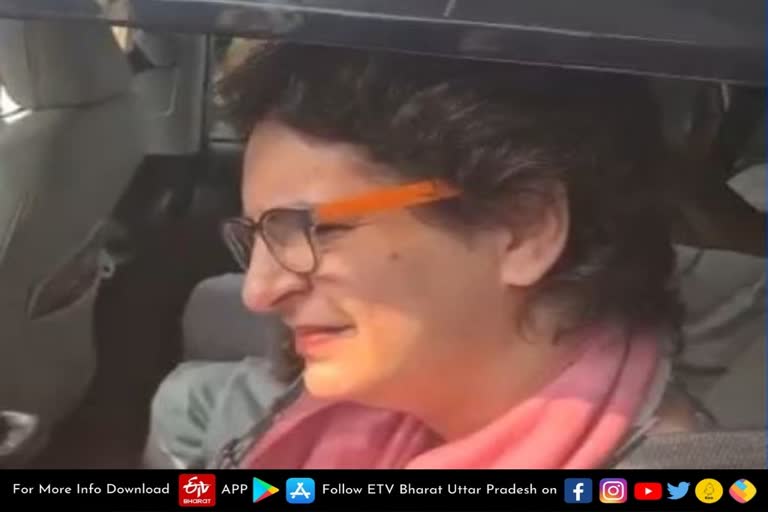congress-leader-priyanka-gandhi-stopped-going-to-agra-from-lucknow