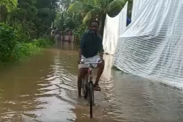 intense rain  Alappuzha  കനത്ത മഴ  ആലപ്പുഴ  ഭീതി  മഴക്കെടുതി