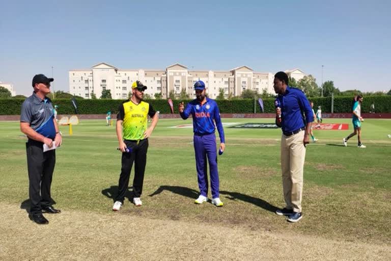 INDvsAUS warm up match toss