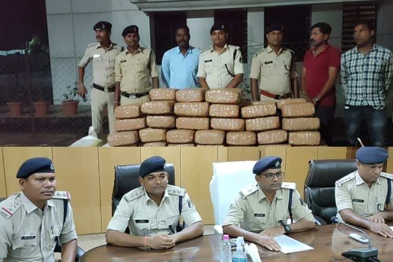 632 kg ganja seized in Gariaband