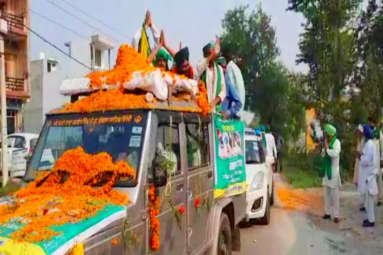 ashes of lakhimpur kheri deceased farmers