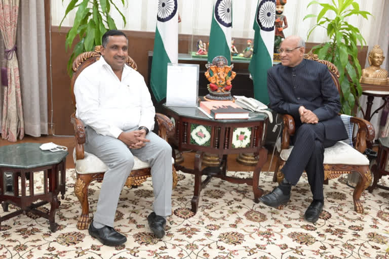 Health Minister Banna Gupta met governor Ramesh bais