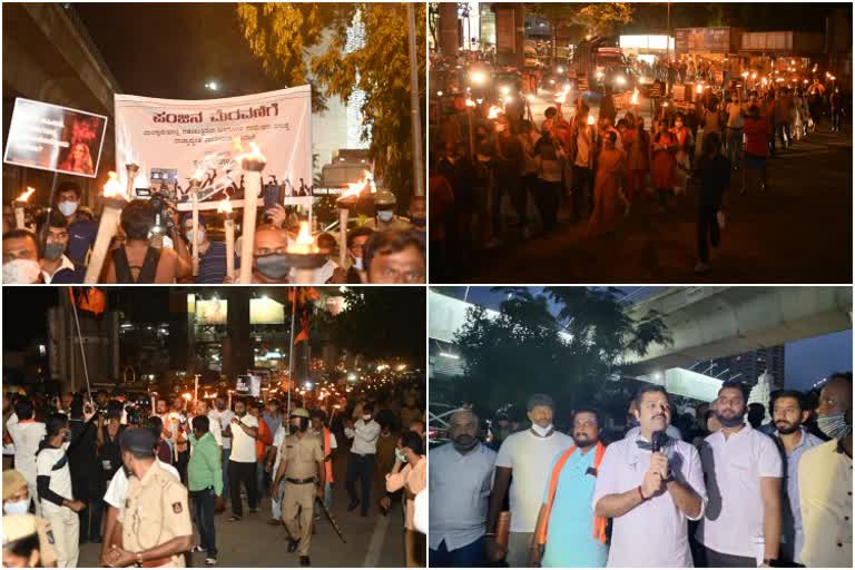 protest against  violence in bangladesh