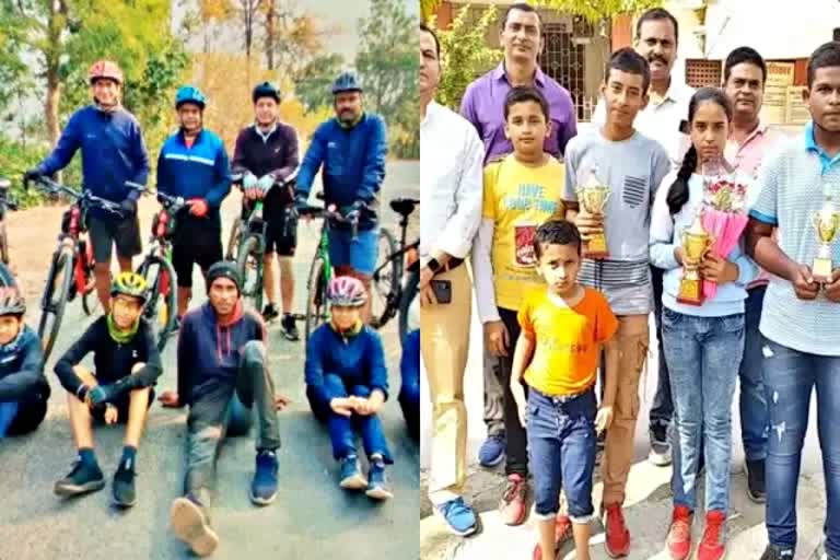 छत्तीसगढ़ न्यूज  कोरबा न्यूज  स्टेट चैंपियन  साइकिलिंग  Chhattisgarh News  Korba News  state champion  cycling