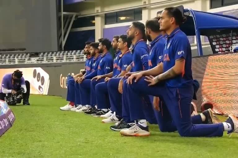 T20 WC: India take the knee to show solidarity with BLM movement