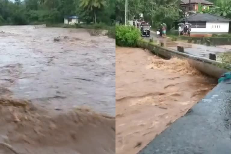 Heavy rains in Malappuram district  Heavy rain  rain  മലപ്പുറം ജില്ലയിൽ കനത്ത മഴ  മലയോര മേഖല  മഴ