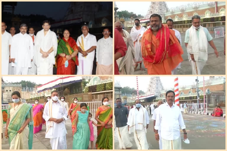 vip's visit tirumala