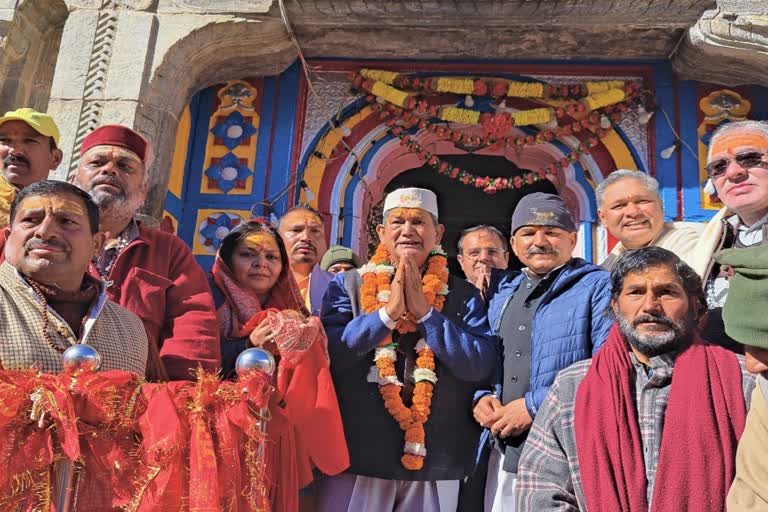 harish rawat in kedarnath