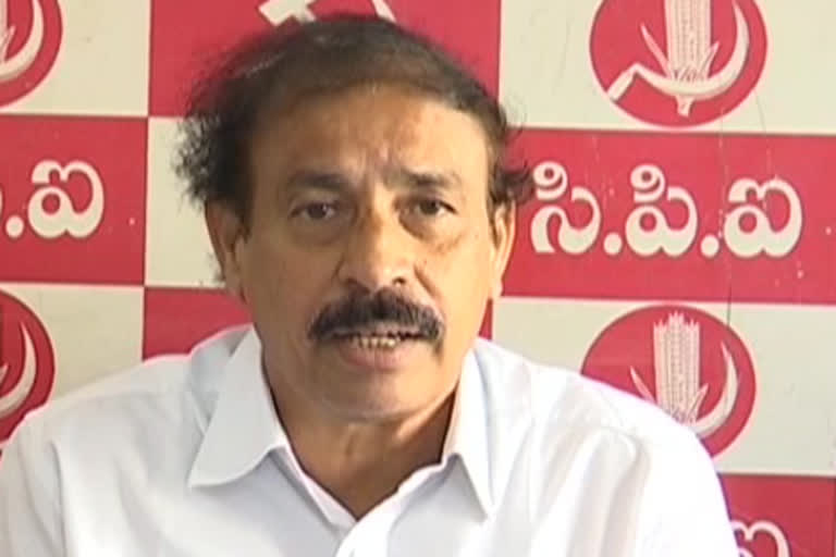 CPI state secretary Ramakrishna fires on state and union governments on anti-popular policies