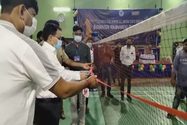 state level badminton tournament 2021 inugurated at baripada