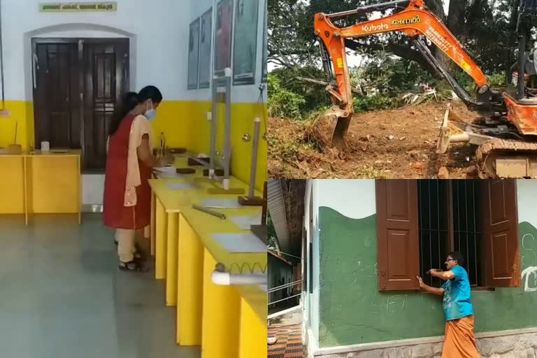 schools are ready to welcome students  കുട്ടികളെ വരവേൽക്കാനൊരുങ്ങി വിദ്യാലയങ്ങൾ  schhol reopen  school open  സ്കൂൾ തുറക്കും  സ്കൂൾ തുറക്കൽ