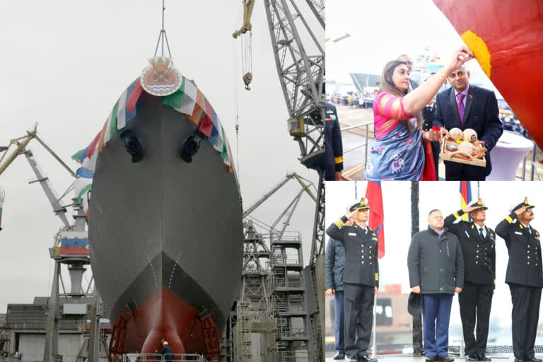 LAUNCHING CEREMONY OF TUSHIL - P1135.6 FOLLOW ON FRIGATE