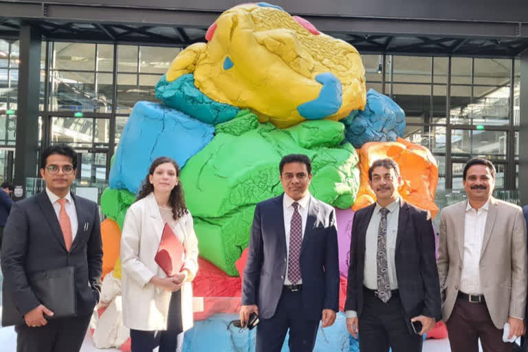 minister ktr, ktr france tour