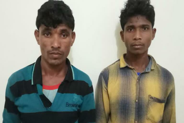 02 naxalites arrested for firing on police party