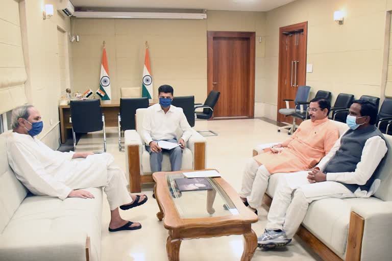 Union minister Prahalad Joshi meet cm Naveen Pattnaik