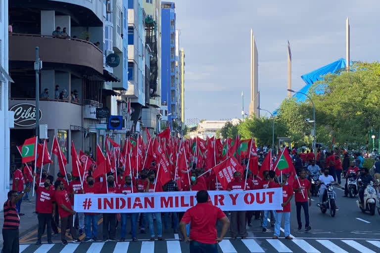 Indian military in eye of gathering political storm in Maldives