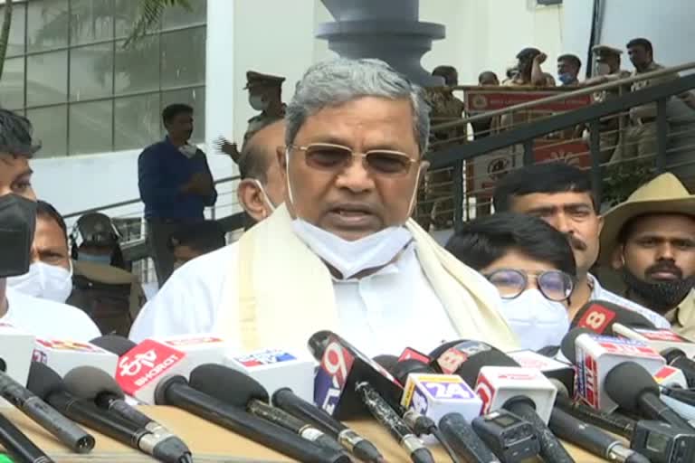 Opposition Leader Siddaramaiah Reaction on Puneeth Rajkumar death in Bangalore