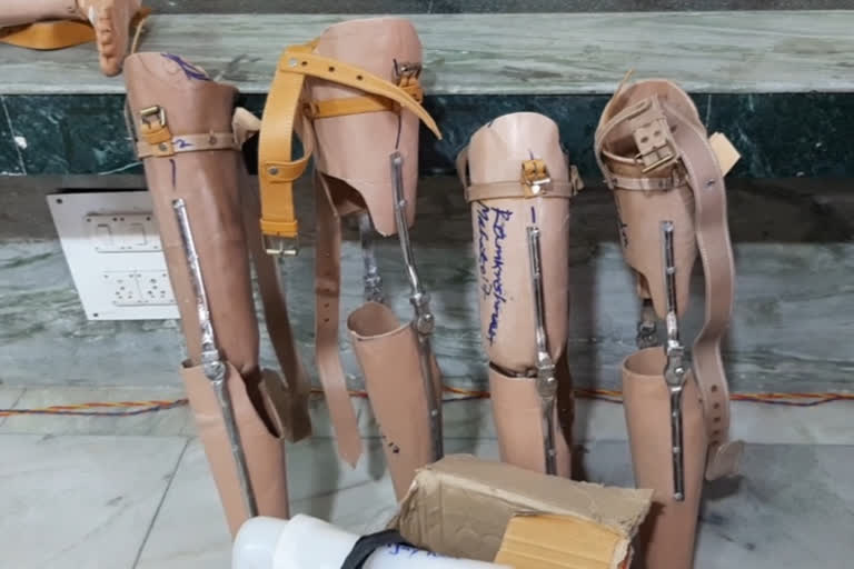 handicapped were given the gift of artificial limbs